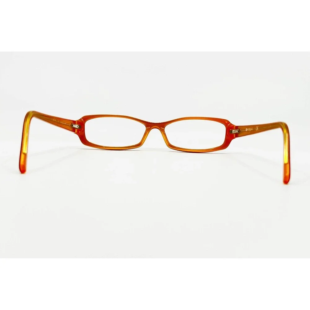 Vogue Eyeglass Frames Womens Black Orange Rectangle VO 3546-B 51-16-135